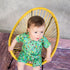 Monarch Store Bamboo Romper (Bootysuit) V3.0 SHORT SLEEVED : Snoopy - The Green Collection